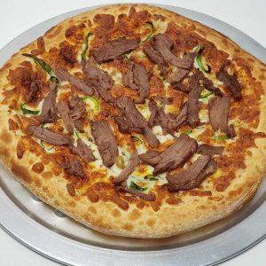 پیتزا سیر و استیک دو نفره
